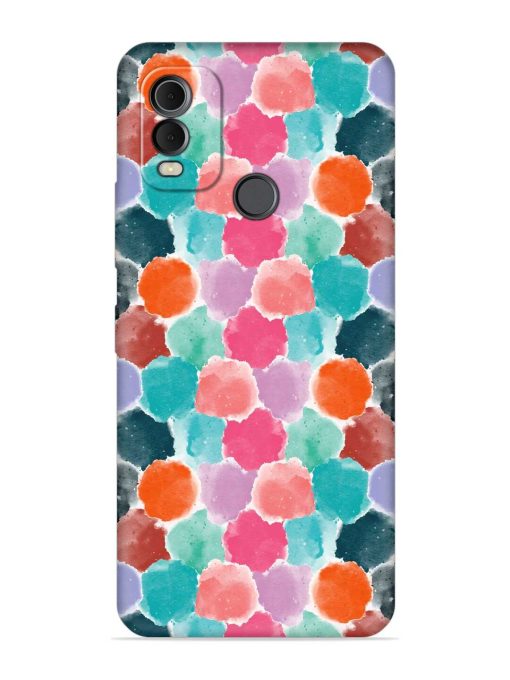 Colorful Seamless Pattern Embossed Soft Silicone Case for Nokia C22 Zapvi