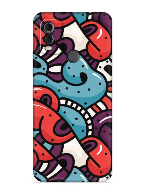 Seamless Backdrop Colorful Embossed Soft Silicone Case for Nokia C22 Zapvi