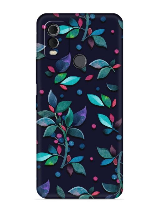 Decorative Watercolor Flower Embossed Soft Silicone Case for Nokia C22 Zapvi