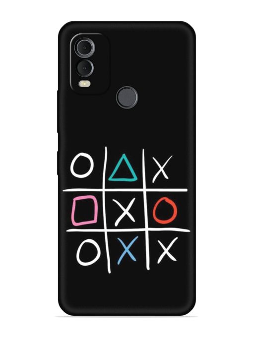 Super Neon Tic-Tac-Toe Embossed Soft Silicone Case for Nokia C22 Zapvi