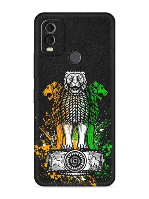 Pillars Of Ashoka Embossed Soft Silicone Case for Nokia C22 Zapvi