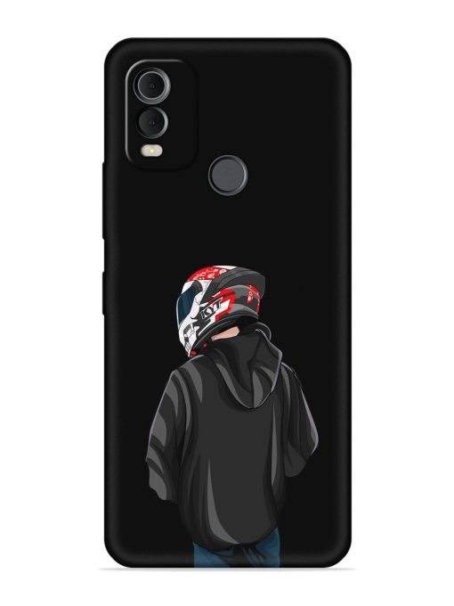 Motorcycle Rider Embossed Soft Silicone Case for Nokia C22