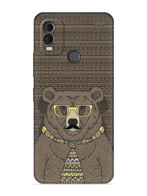 Grizzly Bear Embossed Soft Silicone Case for Nokia C22