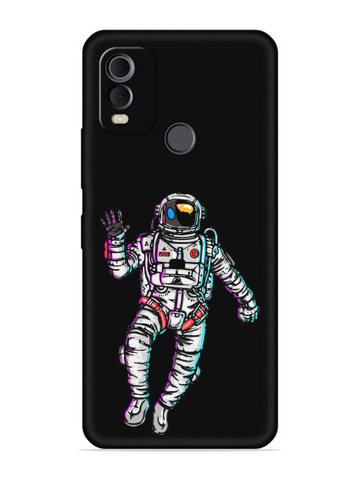 Spaceman Embossed Soft Silicone Case for Nokia C22 Zapvi