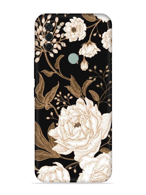 Peonies Roses Floral Embossed Soft Silicone Case for Nokia C31 Zapvi