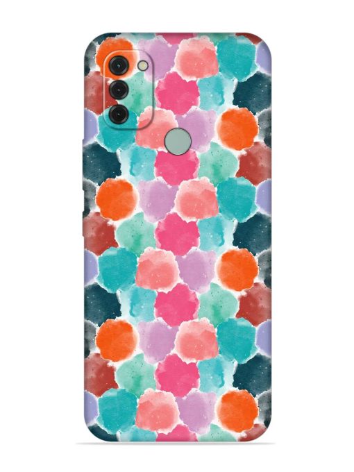 Colorful Seamless Pattern Embossed Soft Silicone Case for Nokia C31 Zapvi