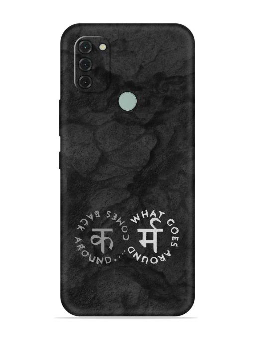 Karma Hindi Word Embossed Soft Silicone Case for Nokia C31