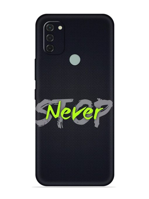 Never Stop Embossed Soft Silicone Case for Nokia C31 Zapvi