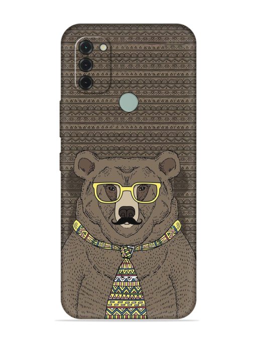 Grizzly Bear Embossed Soft Silicone Case for Nokia C31 Zapvi