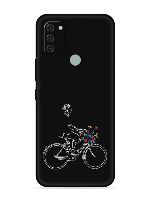 Minimalist Cycle Art Embossed Soft Silicone Case for Nokia C31 Zapvi