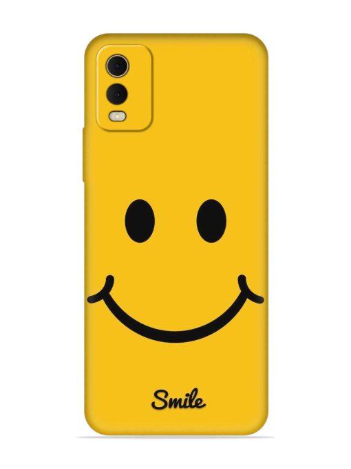 Yellow Smiley Embossed Soft Silicone Case for Nokia C32 Zapvi