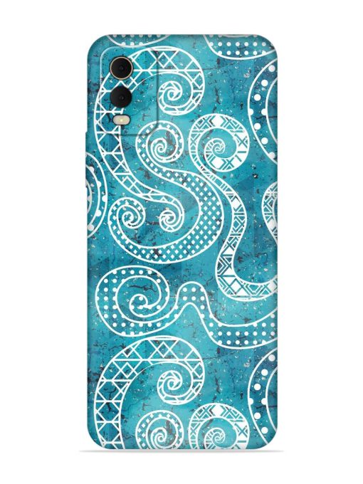 Vintage Curved Seamless Embossed Soft Silicone Case for Nokia C32 Zapvi