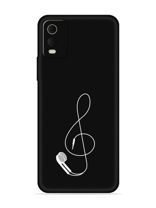 Music Earphone Vector Embossed Soft Silicone Case for Nokia C32 Zapvi