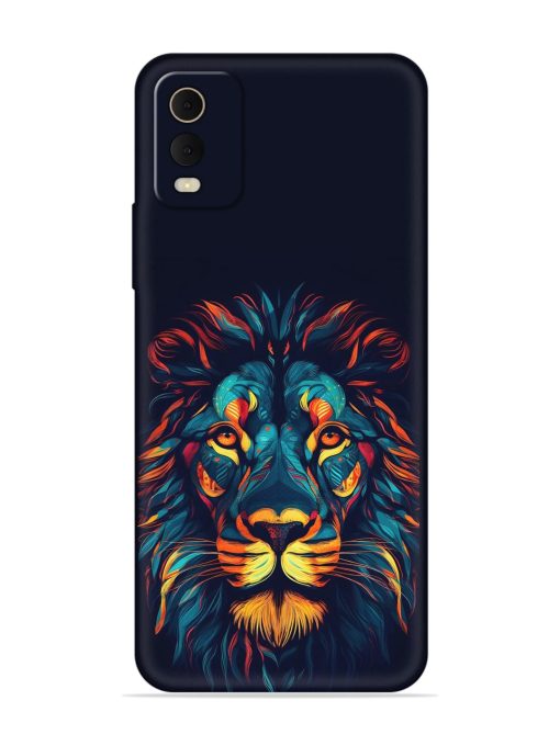 Colorful Lion Embossed Soft Silicone Case for Nokia C32 Zapvi