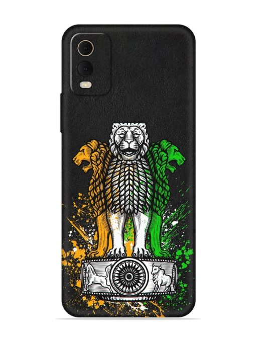 Pillars Of Ashoka Embossed Soft Silicone Case for Nokia C32 Zapvi