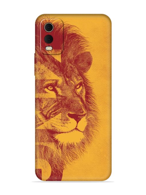 Gold Lion Crown Art Embossed Soft Silicone Case for Nokia C32 Zapvi