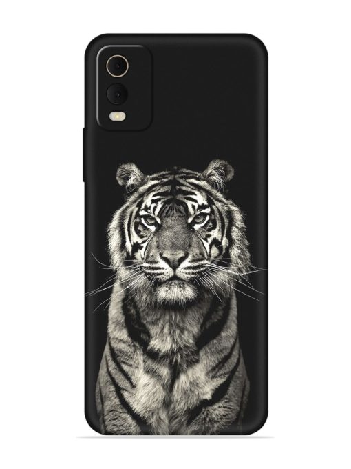 Tiger Art Embossed Soft Silicone Case for Nokia C32 Zapvi