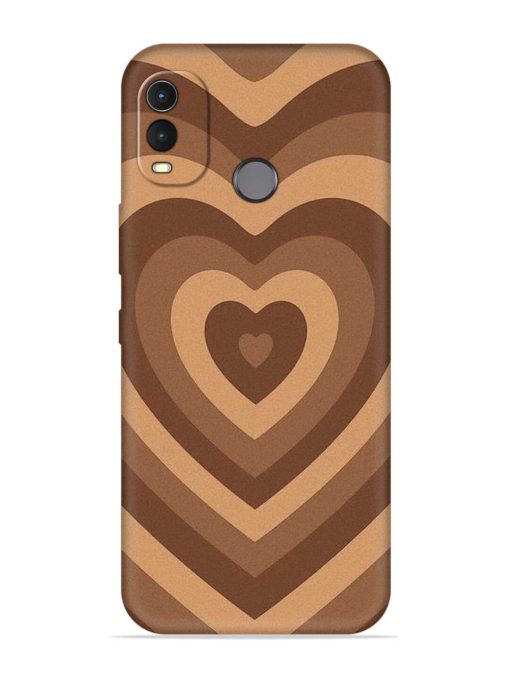 Brown Heart Embossed Soft Silicone Case for Nokia G11 Plus Zapvi