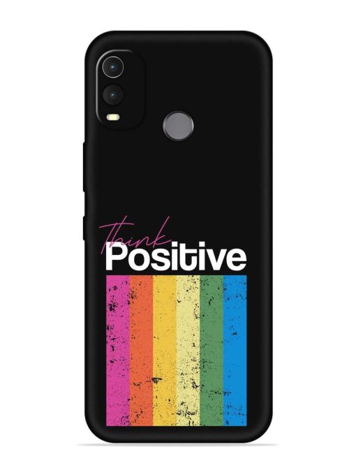 Think Positive Typography Embossed Soft Silicone Case for Nokia G11 Plus Zapvi