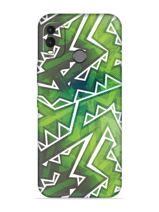 Green Graffiti Seamless Embossed Soft Silicone Case for Nokia G11 Plus Zapvi