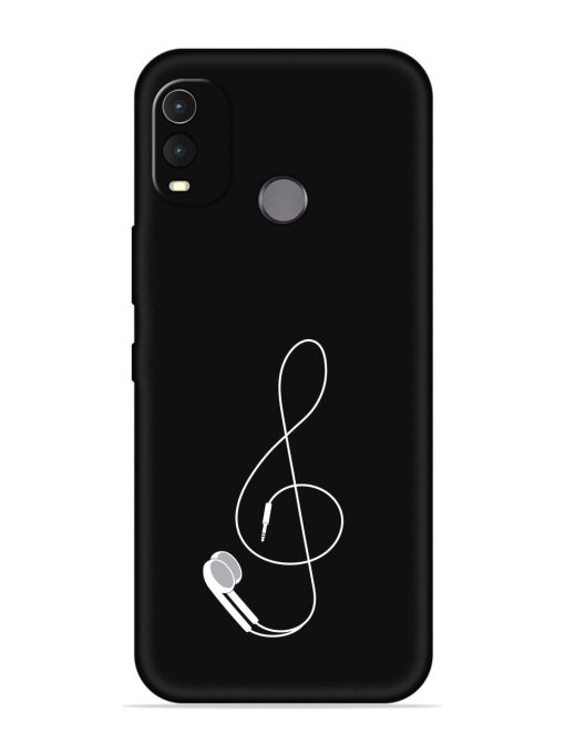 Music Earphone Vector Embossed Soft Silicone Case for Nokia G11 Plus