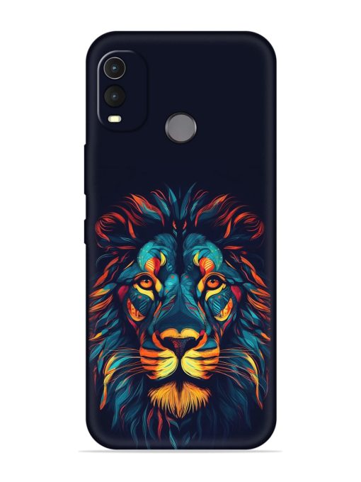 Colorful Lion Embossed Soft Silicone Case for Nokia G11 Plus