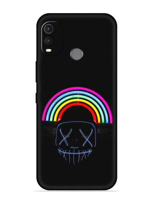 Mask Rainbow Embossed Soft Silicone Case for Nokia G11 Plus Zapvi