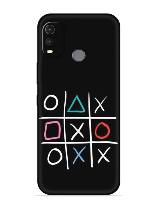 Super Neon Tic-Tac-Toe Embossed Soft Silicone Case for Nokia G11 Plus