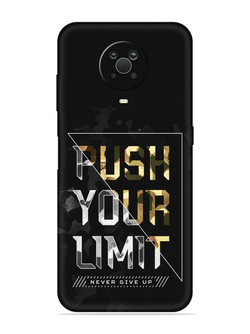 Push Your Limits Embossed Soft Silicone Case for Nokia G20 Zapvi