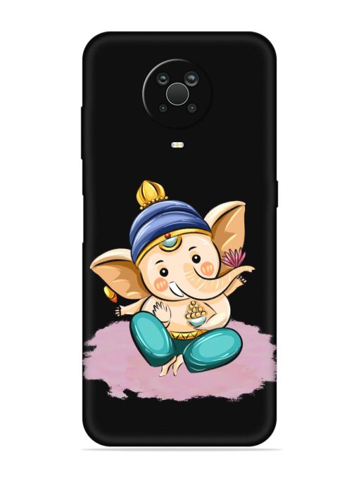 Bal Ganesh Vector Art Embossed Soft Silicone Case for Nokia G20 Zapvi