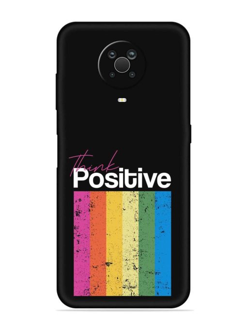 Think Positive Typography Embossed Soft Silicone Case for Nokia G20