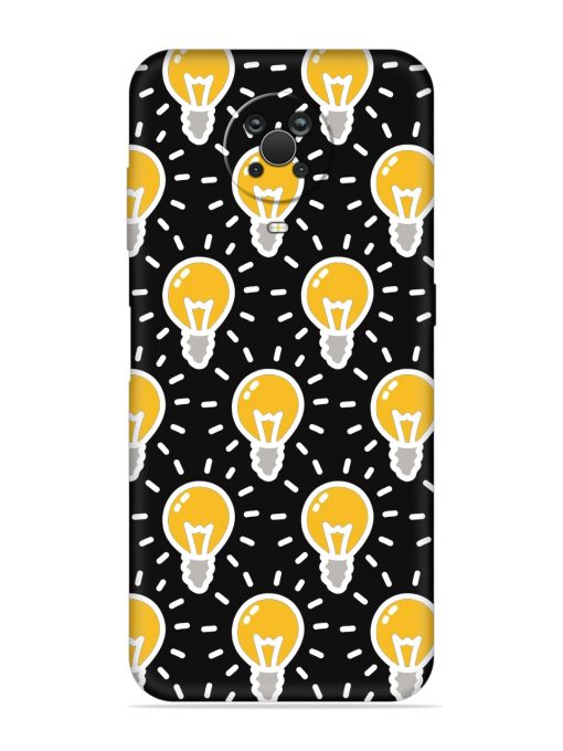 Light Bulb Seamless Embossed Soft Silicone Case for Nokia G20