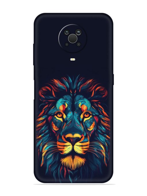 Colorful Lion Embossed Soft Silicone Case for Nokia G20 Zapvi