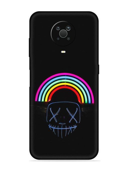 Mask Rainbow Embossed Soft Silicone Case for Nokia G20 Zapvi