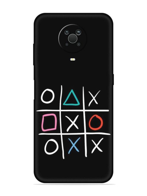 Super Neon Tic-Tac-Toe Embossed Soft Silicone Case for Nokia G20