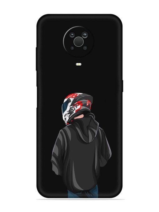 Motorcycle Rider Embossed Soft Silicone Case for Nokia G20