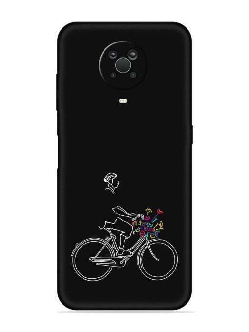 Minimalist Cycle Art Embossed Soft Silicone Case for Nokia G20