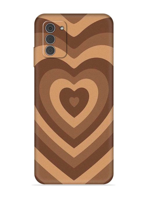 Brown Heart Embossed Soft Silicone Case for Nokia G42 (5G) Zapvi