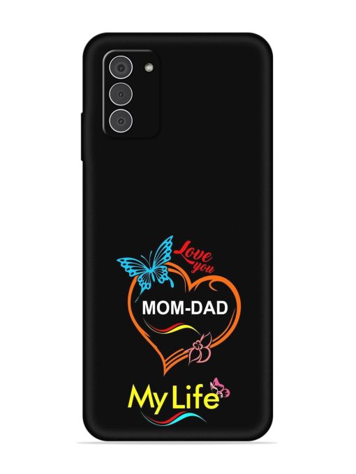 Love You Mom Dad Embossed Soft Silicone Case for Nokia G42 (5G)