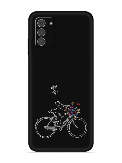 Minimalist Cycle Art Embossed Soft Silicone Case for Nokia G42 (5G) Zapvi