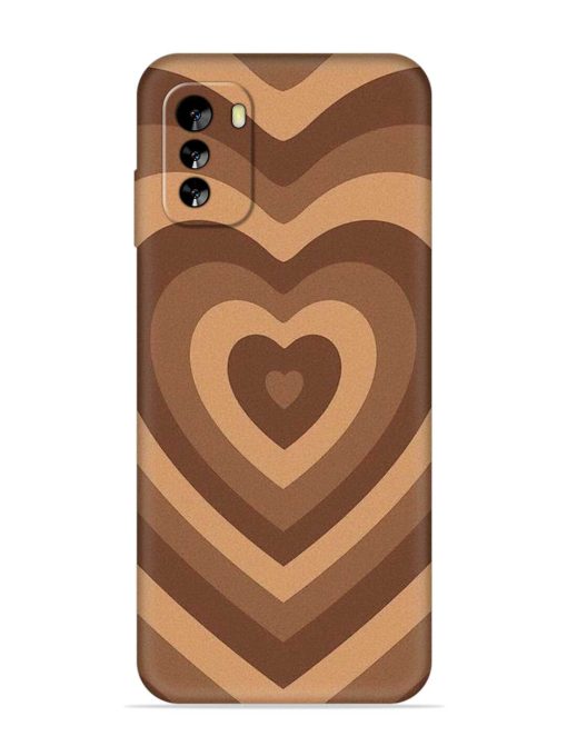 Brown Heart Embossed Soft Silicone Case for Nokia G60 (5G) Zapvi