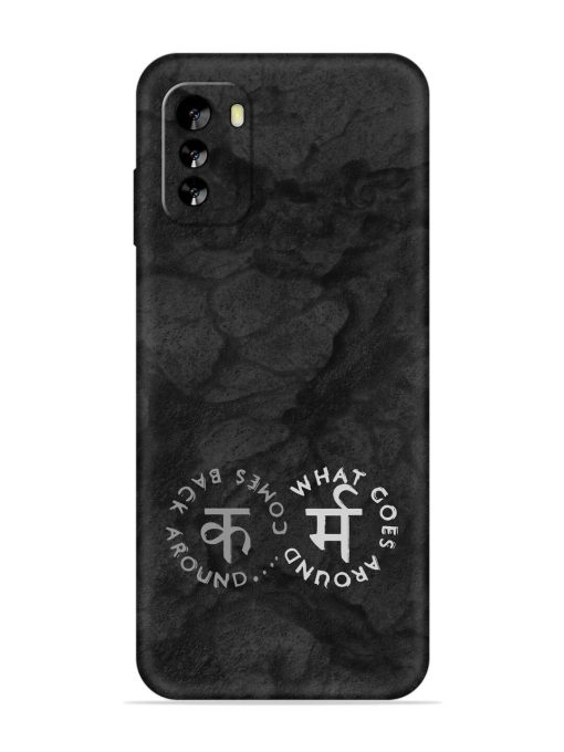 Karma Hindi Word Embossed Soft Silicone Case for Nokia G60 (5G)