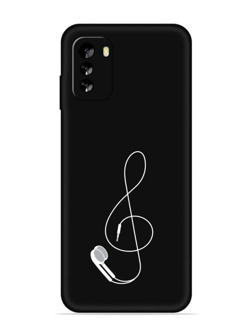 Music Earphone Vector Embossed Soft Silicone Case for Nokia G60 (5G) Zapvi