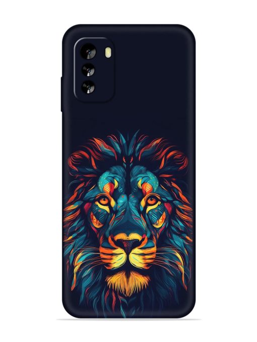 Colorful Lion Embossed Soft Silicone Case for Nokia G60 (5G) Zapvi