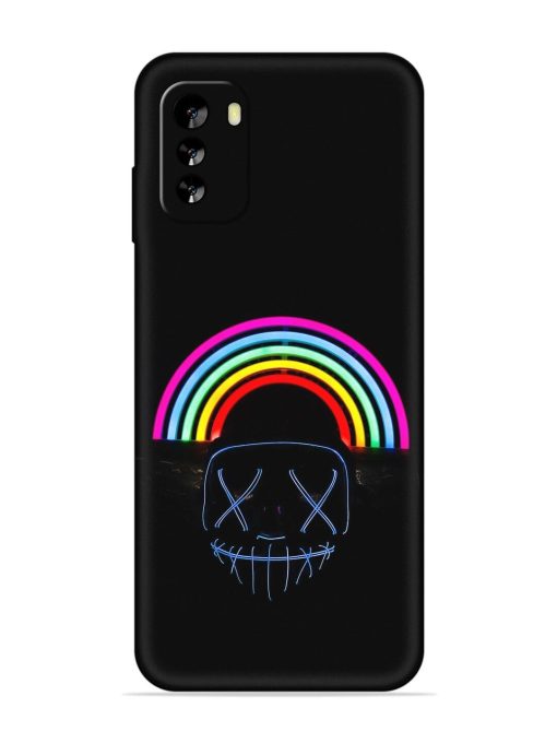 Mask Rainbow Embossed Soft Silicone Case for Nokia G60 (5G) Zapvi