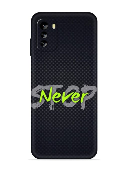 Never Stop Embossed Soft Silicone Case for Nokia G60 (5G) Zapvi