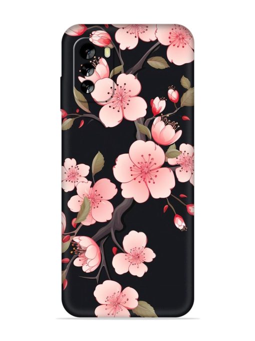 Cherry Blossom Embossed Soft Silicone Case for Nokia G60 (5G) Zapvi