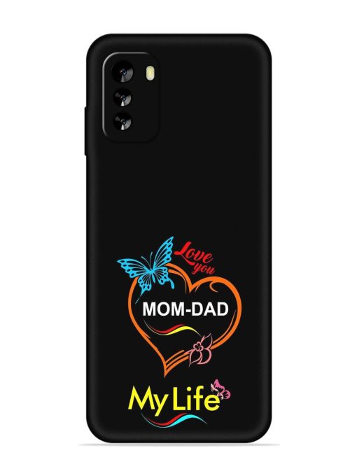 Love You Mom Dad Embossed Soft Silicone Case for Nokia G60 (5G)