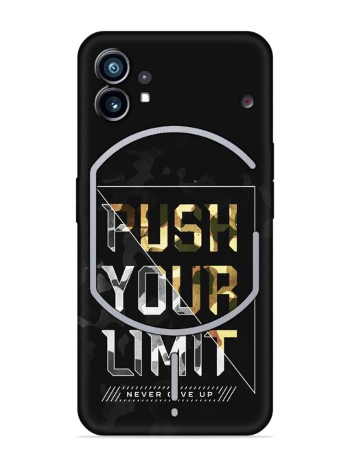 Push Your Limits Embossed Soft Silicone Case for Nothing Phone 1 Zapvi