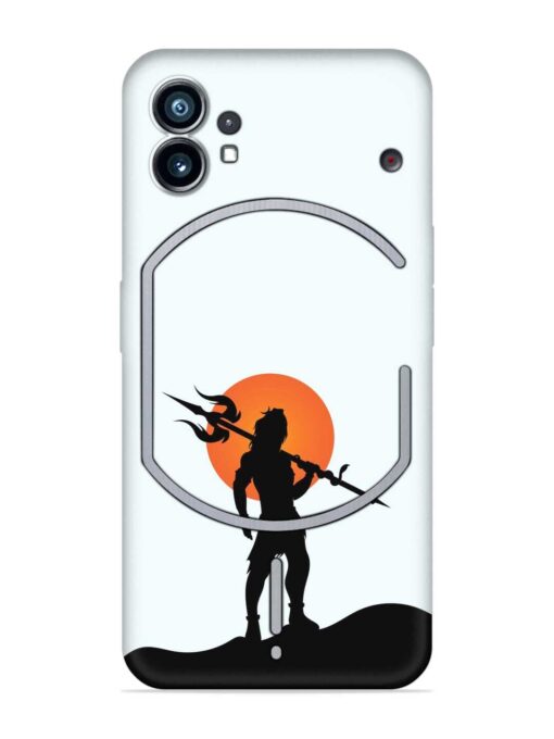 Lord Mahadev Trendy Embossed Soft Silicone Case for Nothing Phone 1